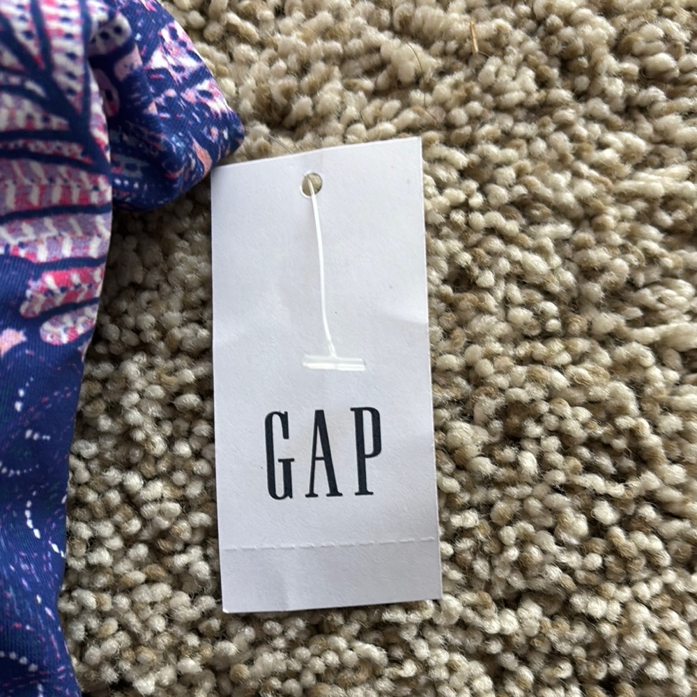 Gap Floral Blue Strapless Top bathing suit - Picture 2 of 7